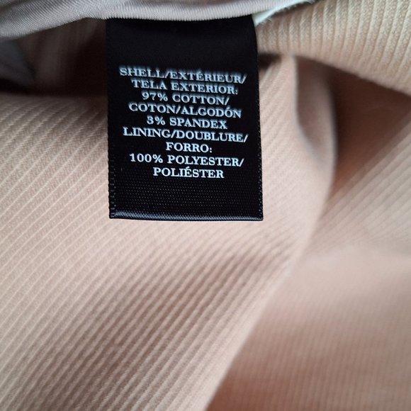 Ann Taylor Salmon Pink Long Wrap Coat Winter/Spring Cotton Blend Size XL - Picture 7 of 8